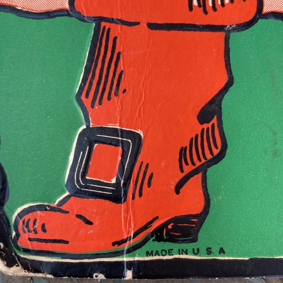 Rare 1950’s Vintage Halloween Beistle Embossed Black Cat Puss In Boots Die Cut - Picture 3 of 7